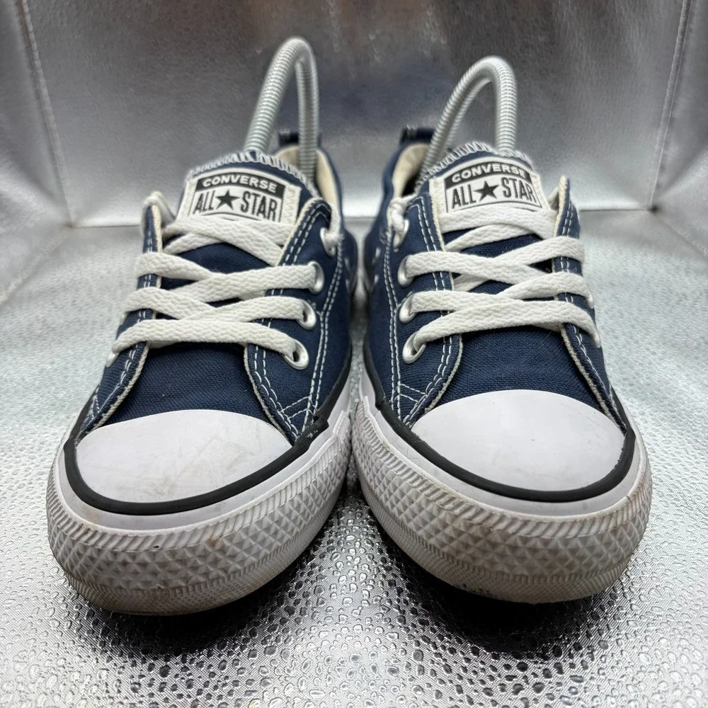 Size 7 Converse Chuck Taylor All Star Shoreline Navy Womens Low Shoes 537080C